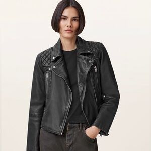 All Saints Black Leather Jacket
